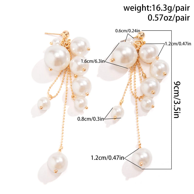 Fashion Imitation Pearl Drop Earrings