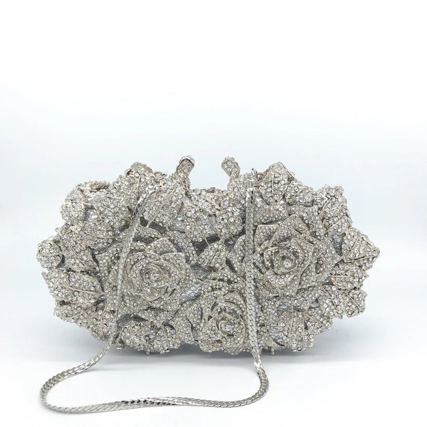 Golden Flowers Holiday Clutch