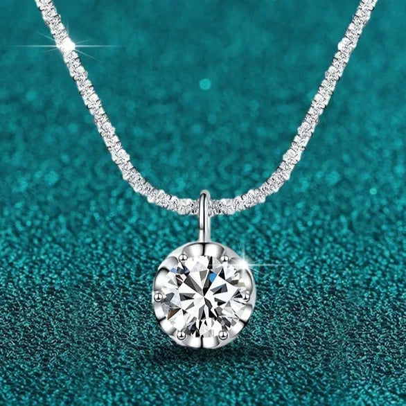 Moissanite Necklace Pendant 2