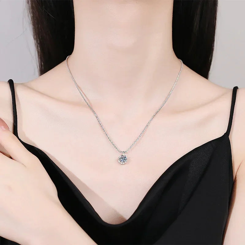 Moissanite Necklace Pendant