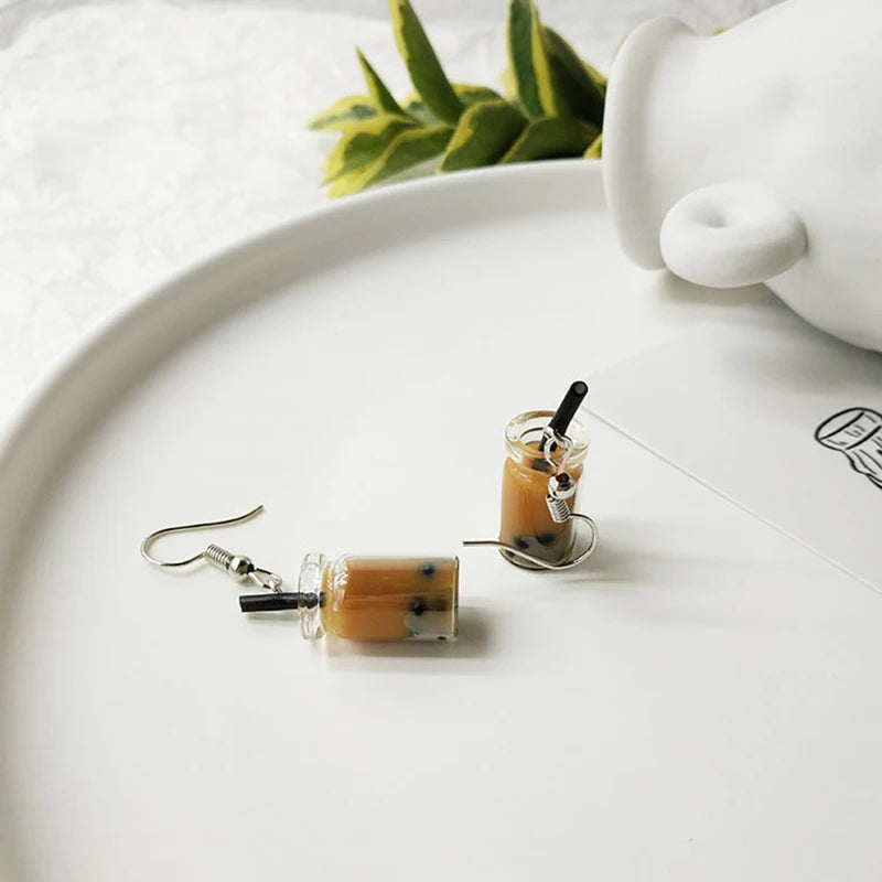 Orange Fruit Drop Hanging Earrings