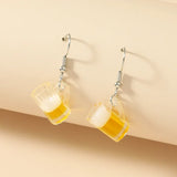 Orange Fruit Drop Hanging Earrings