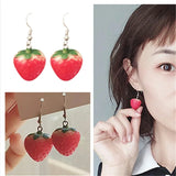 Orange Fruit Drop Hanging Earrings