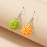 Orange Fruit Drop Hanging Earrings