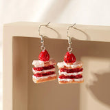 Orange Fruit Drop Hanging Earrings