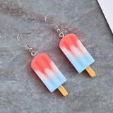 Orange Fruit Drop Hanging Earrings