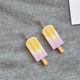 Orange Fruit Drop Hanging Earrings