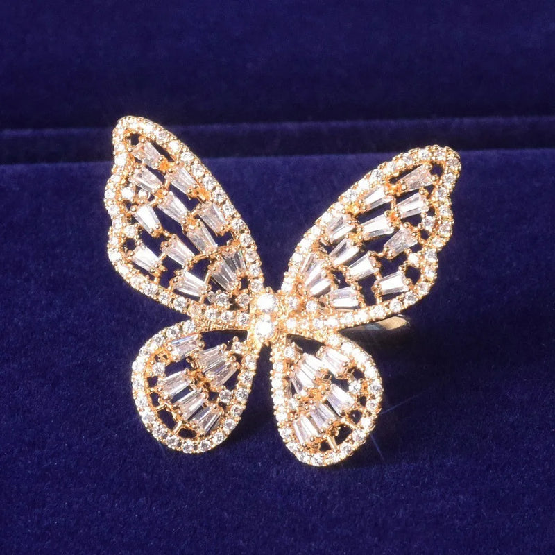 Shining Butterfly Ring For Women